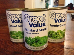 Greens Canned in Water